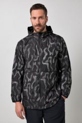 Męska Kurtka outdoor urodziny ultralekka nadruk odblaskowy kaptur do roz. 7 XL. Czarne kurtki outdoor męskie JAY-PI, m, bez wzorów, z materiału, z kapturem. Za 639.99 zł.