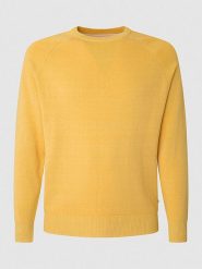 Pepe Jeans Sweter w kolorze żółtym rozmiar: M. Żółte swetry męskie Pepe Jeans, m, bez wzorów, z bawełny, bez kołnierzyka. Za 149.31 zł.