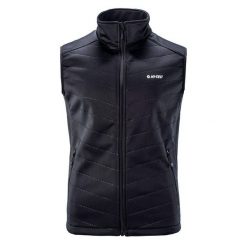 Bezrękawnik Męska Softshell Octavio. Czarne kurtki softshell damskie Hi-tec, m, bez wzorów, z softshellu, bez kaptura. Za 119.99 zł.