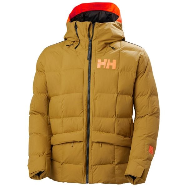 Kurtka z kapturem Helly Hansen Emiko Ridable. Brązowe kurtki męskie Helly Hansen, na zimę, m, bez wzorów, z puchu, sportowe, z kapturem. Za 1,739.00 zł.