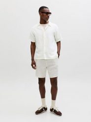 Jack & Jones Koszula "Ornantucket" w kolorze białym rozmiar: L. Białe koszule męskie Jack & Jones, l, bez wzorów, z bawełny, bez kołnierzyka, bez ramiączek. Za 83.22 zł.