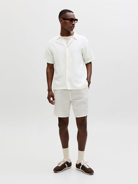 Jack & Jones Koszula "Ornantucket" w kolorze białym rozmiar: L. Białe koszule męskie Jack & Jones, l, bez wzorów, z bawełny, bez kołnierzyka, bez ramiączek. Za 83.22 zł.