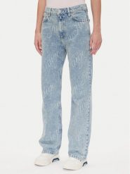 HUGO Jeansy Elyah_B 50534771 Niebieski Straight Fit. Niebieskie jeansy damskie Hugo. Za 359.99 zł.