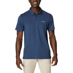 Koszulka polo z krótkim rękawem męska Tech Trail Polo Shirt. Niebieskie koszulki polo męskie Columbia, m, bez wzorów, z elastanu, bez ramiączek. Za 129.99 zł.
