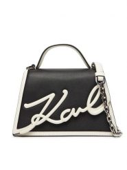 KARL LAGERFELD Torebka A1W30224 Czarny. Czarne torebki klasyczne damskie Karl Lagerfeld, bez wzorów, ze skóry, bez dodatków. Za 839.99 zł.