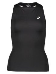 Asics Top sportowy w kolorze czarnym rozmiar: S. Czarne topy damskie Asics, s, bez wzorów, z materiału, bez kołnierzyka. Za 82.44 zł.