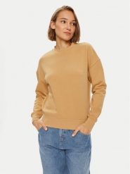 Calvin Klein Bluza Nano Logo K20K207213 Beżowy Relaxed Fit. Brązowe bluzy bez kaptura damskie CALVIN KLEIN, s, z bawełny. Za 419.99 zł.