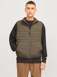 Jack & Jones Kamizelka pikowana "Estate" w kolorze szarobrązowym rozmiar: XL. Brązowe kamizelki męskie Jack & Jones, xl. Za 65.38 zł.