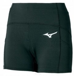 Spodenki tenisowe damskie Mizuno Short Tight. Czarne szorty damskie Mizuno, bez wzorów, sportowe. Za 164.99 zł.