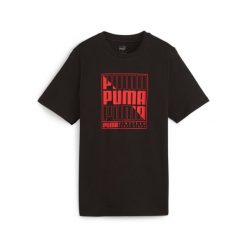 Puma Koszulka Graphic Box 68017201. Czarne t-shirty sportowe męskie Puma, l, z bawełny, bez ramiączek. Za 66.99 zł.