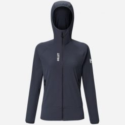 Kurtka softshell alpinistyczna damska MILLET Kamet Xcs Light Hoodie W. Niebieskie kurtki damskie Millet, m, bez wzorów, z elastanu, z kapturem. Za 419.00 zł.