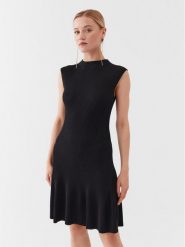 Guess Sukienka codzienna W3YK20 Z2U00 Czarny Slim Fit. Czarne sukienki damskie Guess, na co dzień, m, z aplikacjami, z syntetyku, bez kołnierzyka, bez ramiączek, proste. Za 269.99 zł.