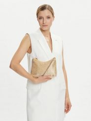 Guess Torebka HWCE93 50170 Złoty. Żółte torebki wieczorowe Guess, z aplikacjami, z materiału, wizytowe, bez kołnierzyka, bez ramiączek. Za 339.99 zł.