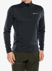 Bluza termoaktywna Montane Dart Zip Neck. Czarne bluzy bez kaptura męskie Montane, l, z materiału. Za 186.99 zł.