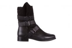 Botki Bayla-161 050-09435 Black, Czarny, Skóra naturalna - 40. Czarne botki damskie Bayla, z nubiku, bez obcasa, bez zapięcia. W wyprzedaży za 199.00 zł.