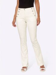 WITT WEIDEN Dżinsy - Regular fit - w kolorze kremowym rozmiar: 21. Brązowe jeansy damskie WITT WEIDEN, z podwyższonym stanem. Za 30.63 zł.