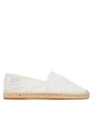KARL LAGERFELD Espadryle Kamini KL80121A Biały. Białe espadryle damskie Karl Lagerfeld, bez wzorów, z materiału, bez obcasa. Za 459.99 zł.