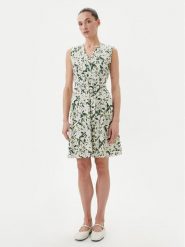 Weekend Max Mara Sukienka letnia Osiris 2515621022650 Zielony Regular Fit. Zielone sukienki damskie Weekend Max Mara, na lato, xs, bez wzorów, z bawełny, bez kołnierzyka, bez ramiączek. Za 899.99 zł.