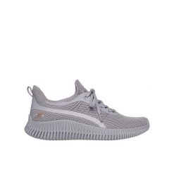 Buty damskie SKECHERS Bobs Geo New Aesthetics. Szare buty sportowe na co dzień damskie Skechers, bez wzorów. Za 209.99 zł.
