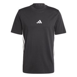 T-Shirt Adidas Sport M 3S Sj T Dorośli. Czarne t-shirty męskie Adidas, m, bez wzorów, z bawełny, bez kołnierzyka. Za 194.99 zł.