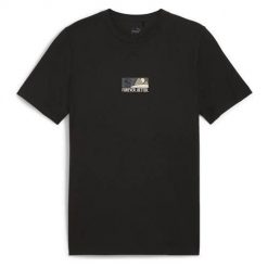 Koszulka sportowa męska Puma Sportswear Tee. Czarne t-shirty sportowe męskie Puma, l, z materiału, bez ramiączek, na fitness i siłownię. Za 174.00 zł.