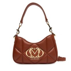 Torebka LOVE MOSCHINO. Brązowe torebki klasyczne damskie Love Moschino, bez wzorów, bez dodatków. Za 749.99 zł.
