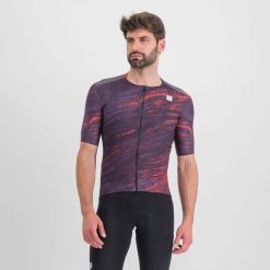 Koszulka rowerowa męska Sportful Cliff Supergiara. Fioletowe t-shirty sportowe męskie SPORTFUL, m, bez ramiączek, rowerowe. Za 231.00 zł.