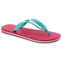 Różowe Japonki Ipanema Wodoodporne Obuwie Damskie. Niebieskie klapki damskie Ipanema, bez wzorów, z materiału, bez obcasa. Za 81.99 zł.