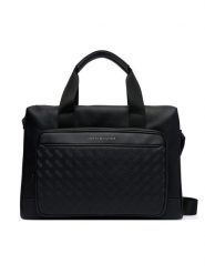 Tommy Hilfiger Torba na laptopa Th Modern Monogram Computer Bag AM0AM14729 Czarny. Czarne torby na laptopa damskie Tommy Hilfiger, ze skóry. Za 749.99 zł.