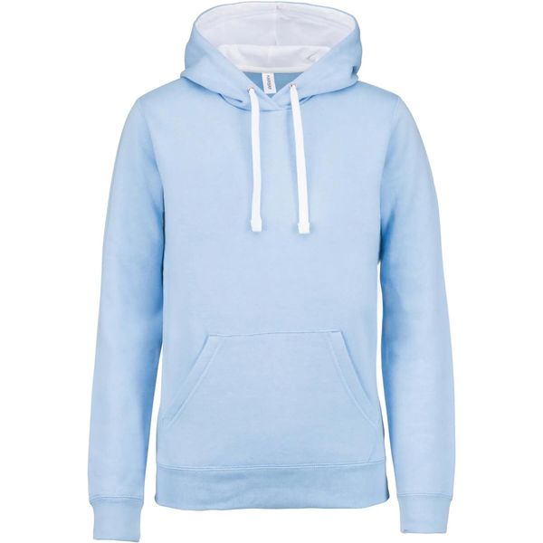 Bluza z kapturem Kariban Contrastée. Czarne bluzy z kapturem męskie KARIBAN, l, z bawełny. Za 157.50 zł.