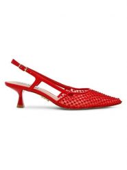 Steve Madden Czółenka w kolorze czerwonym rozmiar: 40. Czerwone czółenka damskie Steve Madden, bez wzorów, bez obcasa. Za 236.05 zł.