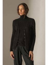 Perfect Cashmere Kaszmirowy kardigan "Paige" w kolorze czarnym rozmiar: M. Czarne kardigany damskie Perfect Cashmere, m, bez wzorów, z kaszmiru. Za 347.99 zł.