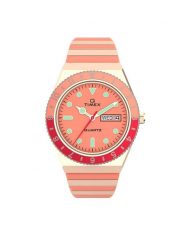 Timex Zegarek Q Timex Malibu TW2V38600 Różowy. Czerwone, cyfrowe zegarki damskie Timex. Za 559.99 zł.