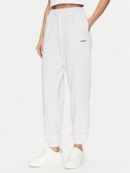 Guess Spodnie dresowe V5GB03 KCS01 Szary Regular Fit. Szare spodnie dresowe damskie Guess, xl, z aplikacjami, z bawełny. Za 209.99 zł.