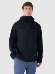 KURTKA TECHNICZNA MĘSKA 4F TREKKINGOWA Z KAPTUREM Z KAPTUREM CZARNA. Czarne kurtki treningowe męskie 4f, l, bez wzorów, do biegania. Za 399.99 zł.