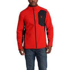 Sweter polarowy męski Spyder Bandit. Czerwone swetry męskie Spyder, na zimę, m, bez wzorów, z polaru, bez kołnierzyka. Za 649.00 zł.
