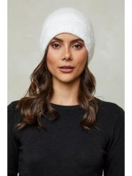 Soft Cashmere Czapka w kolorze białym rozmiar: onesize. Białe czapki zimowe damskie Soft Cashmere, z materiału. Za 160.96 zł.