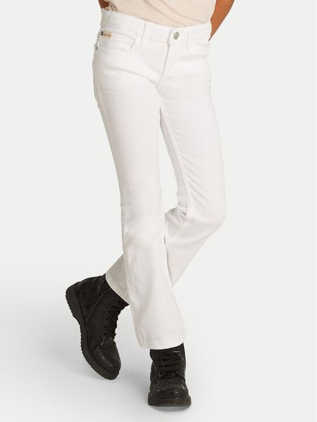 Calvin Klein Jeans Jeansy IG0IG02840 Biały Flare Fit. Białe spodnie dziewczęce Calvin Klein Jeans, z bawełny. Za 169.99 zł.