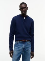 Tommy Hilfiger koszulka z długim rękawem Mężczyźni Bawełna niebieski, M. Niebieskie koszulki męskie z długim rękawem Tommy Hilfiger, m, z bawełny. Za 369.95 zł.