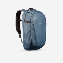 Plecak turystyczny Quechua Arpenaz NH100 20 litrów. Czarne plecaki męskie QUECHUA, bez wzorów, z materiału. Za 39.99 zł.