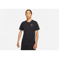 Koszulka sportowa męska Nike Air Jordan Jumpman Crew. Szare t-shirty sportowe męskie Nike, l, z bawełny, bez ramiączek, trekkingowe. Za 223.00 zł.