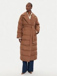 PINKO Płaszcz zimowy Taccuino 103829 A0L5 Brązowy Regular Fit. Brązowe płaszcze damskie Pinko, na zimę, l, bez wzorów, z syntetyku. Za 1,849.00 zł.