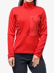 Bluza polarowa damska Berghaus MTN Arete LB HZ. Czerwone bluzy z kapturem damskie Berghaus, xl, z materiału. Za 453.45 zł.