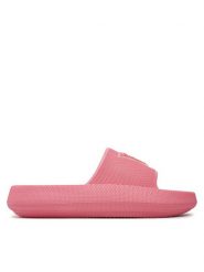 Guess Klapki E4GZ27 WG5X0 Różowy. Czerwone klapki damskie Guess, z aplikacjami, z tworzywa sztucznego, bez obcasa. Za 129.99 zł.