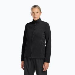 Bluza polarowa damska Jack Wolfskin Taunus Fz. Czarne bluzy bez kaptura damskie Jack Wolfskin, z polaru. Za 239.99 zł.