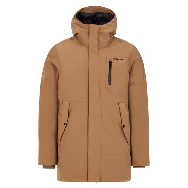 Kurtka narciarska Protest Hemley. Brązowe kurtki narciarskie i snowboardowe damskie Protest, bez wzorów, z poliesteru, bez kaptura, narciarskie. Za 702.50 zł.