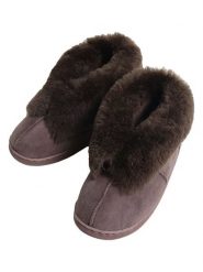 Kaiser Naturfellprodukte H&L Kapcie wełniane "Anna" w kolorze brązowym rozmiar: 38. Brązowe kapcie damskie Kaiser Naturfellprodukte H&L, z wełny. Za 236.95 zł.