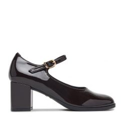 Czółenka JENNY. Brązowe czółenka damskie Jenny, bez wzorów, bez obcasa. Za 139.99 zł.