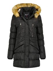 Geographical Norway Płaszcz zimowy "Boxe" w kolorze czarnym rozmiar: M. Czarne płaszcze damskie Geographical Norway, na zimę, m, bez wzorów, z puchu. Za 289.88 zł.