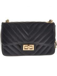 Florence Bags Skórzana torebka "Elm" w kolorze granatowym - 20 x 13 x 5 cm rozmiar: onesize. Niebieskie torebki klasyczne damskie Florence Bags, bez wzorów, z materiału, bez dodatków. Za 217.99 zł.